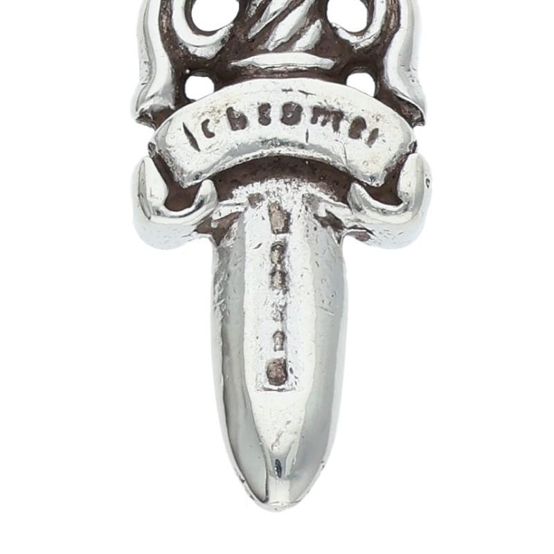 クロムハーツ #5DAGGER ZIP1 #5ダガーチャーム シルバーネックレストップ 中古 HJ12_2