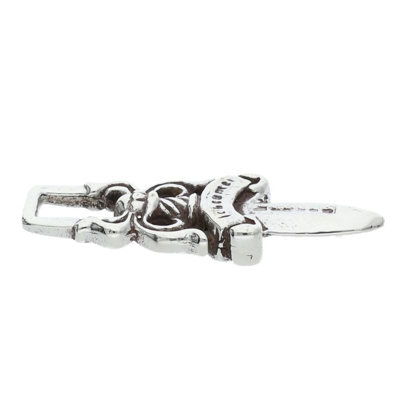 クロムハーツ #5DAGGER ZIP1 #5ダガーチャーム シルバーネックレストップ 中古 HJ12_3
