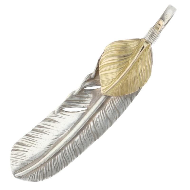 a*n様 ゴローズ goro's 上金特大フェザー右向き 金縄TQウニトップ goro's（ゴローズ） サイズ:特大 上金特大フェザー右向き シルバー