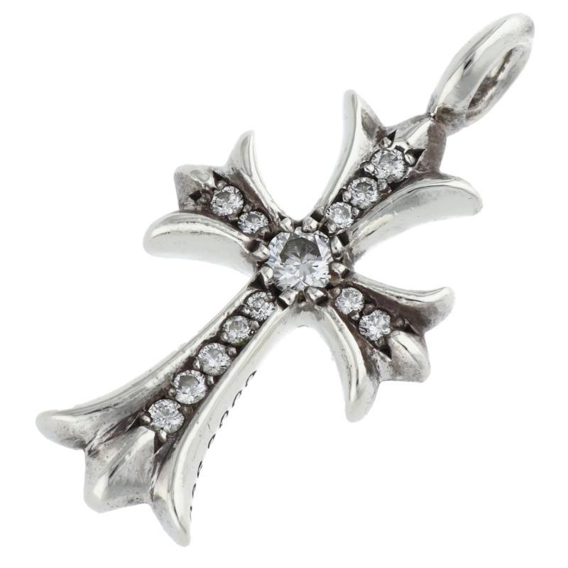 クロムハーツ　ネックレストップ　シルバー CHROME HEARTS（クロムハーツ） ネックレストップ TNY CRSF P DMND