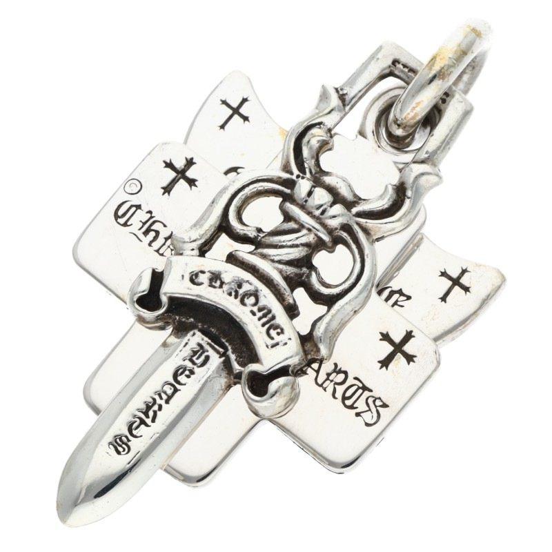 CHROME HEARTS（クロムハーツ）スリートリンケッツ【当日配送‼️】激安 CHROME HEARTS（クロムハーツ） ネックレストップ 3TRINKETS スリート