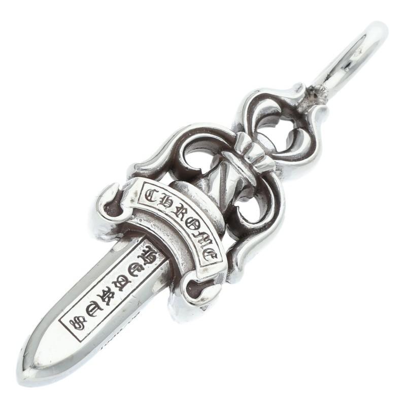 [美品]クロムハーツCHROME HEARTS ダブルダガー ペンダントシルバー CHROME HEARTS（クロムハーツ） ネックレストップ DOUBLE DAGGER