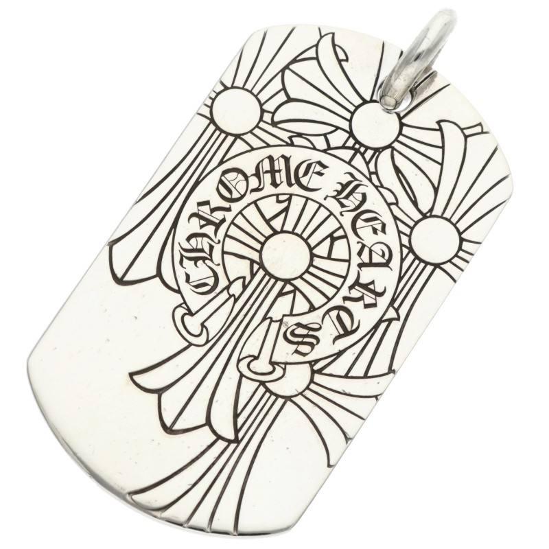 b*d様 CHROME HEARTS 　本物クロムハーツネックレス　ドッグタグ CHROME HEARTS（クロムハーツ） ネックレストップ サイズ:LARGE D TAG