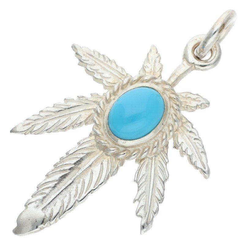 goro's（ゴローズ） サイズ:大 銀縄ターコイズ付きグラス ネックレス