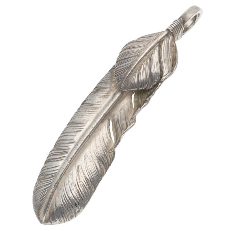 goro's（ゴローズ） サイズ:特大 上銀特大フェザー 左向き ネックレス