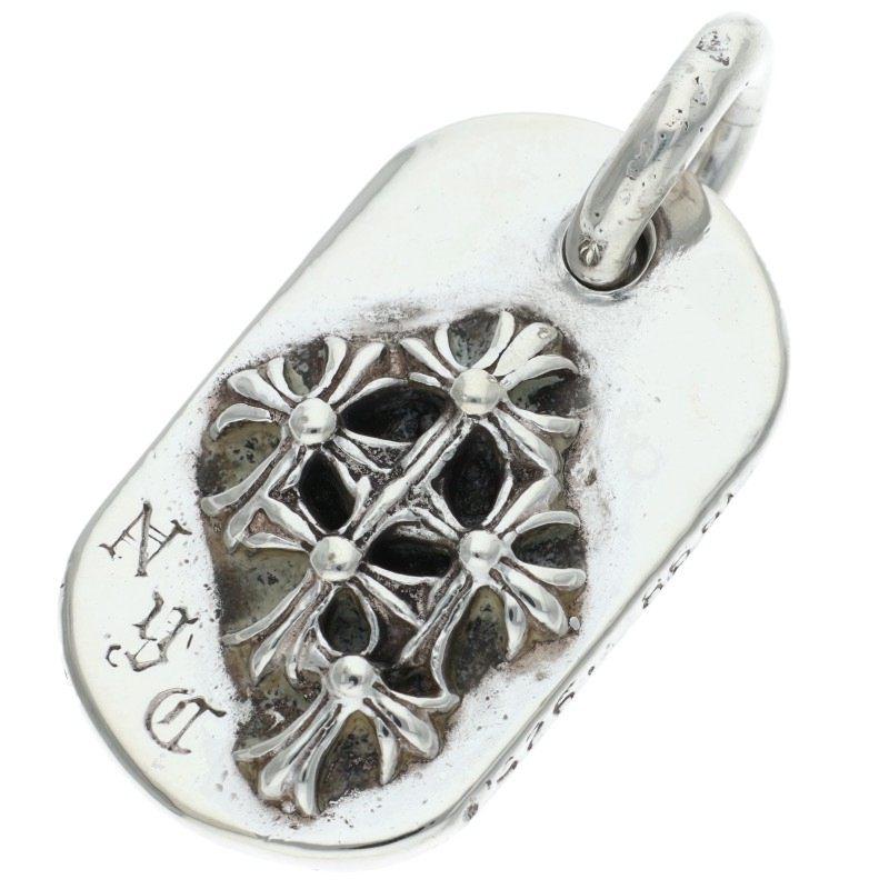クロムハーツ レイズドドッグタグ NYC限定チャーム シルバーネックレス CHROME HEARTS（クロムハーツ） RAISED DOGTAG レイズドドッグタグ NYC