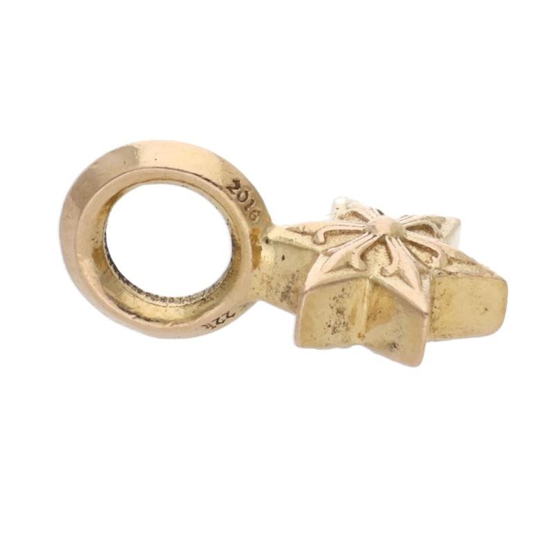 クロムハーツ 22K スタースタック V2 ペンダントトップ チャーム CHROME HEARTS（クロムハーツ） ネックレストップ 22K STACK STAR V2