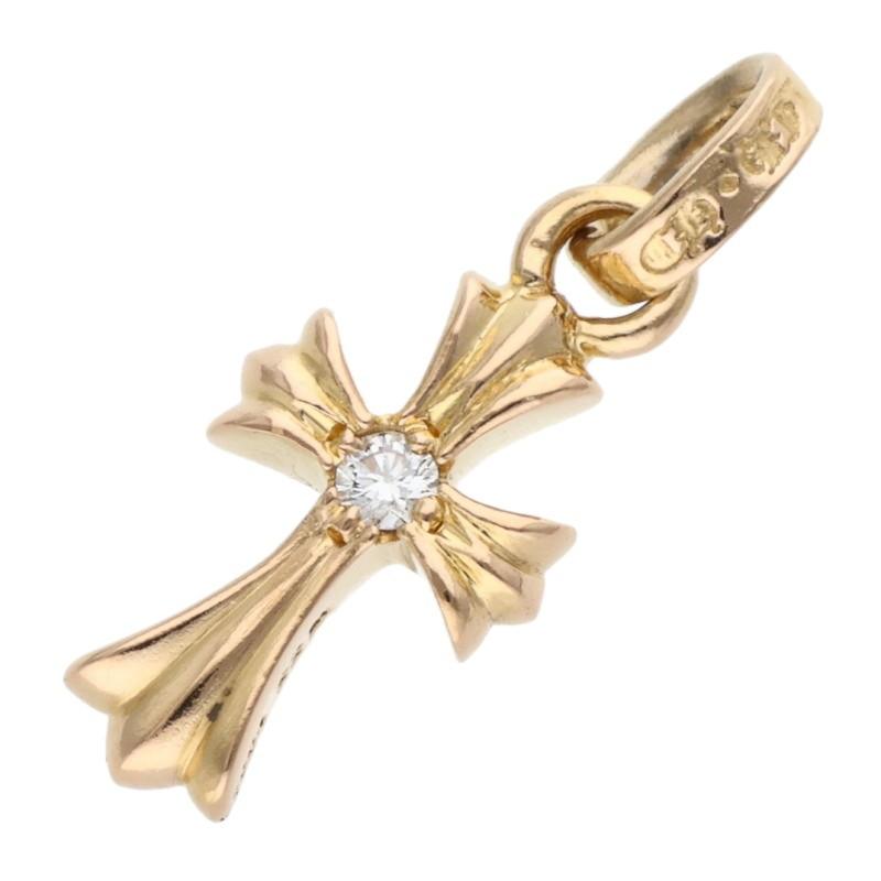 CRS BBYFAT DMND ベイビーファット両面1ダイヤ ペンダントトップ CHROME HEARTS（クロムハーツ） 22K CRS BBYFAT DMND ベイビーファット