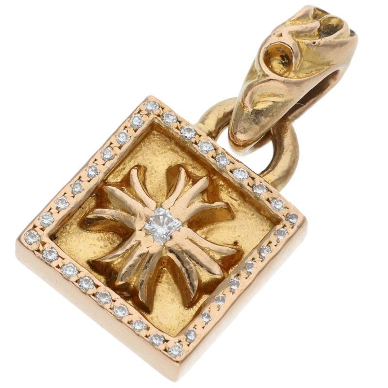 CHROME HEARTS（クロムハーツ） 22K FRAMED CH PLUS P D フレームドCH