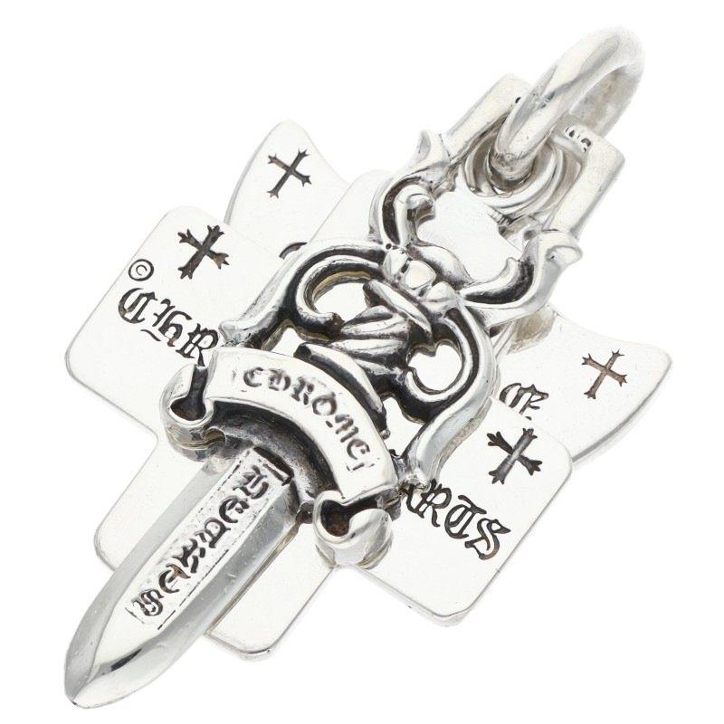 スリートリンケッツ　シルバーネックレス CHROME HEARTS（クロムハーツ） 3TRINKETS スリートリンケッツ