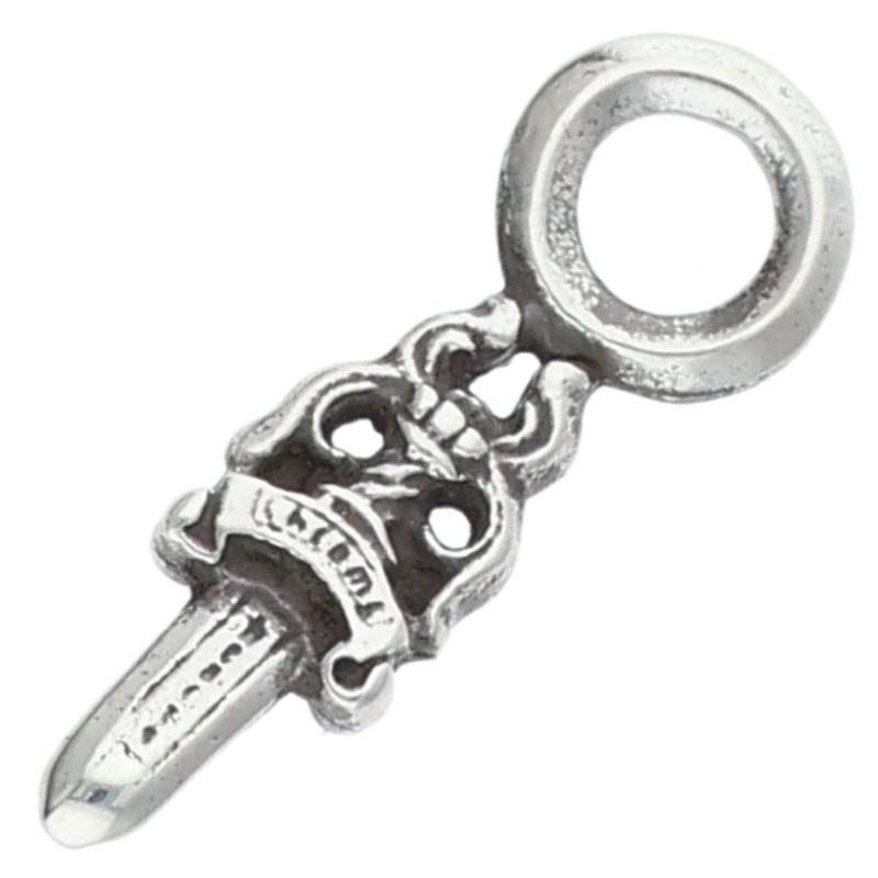 クロムハーツ  STACK DAGGER/ダガースタックチャーム シルバーネックレストップ メンズ CHROME HEARTS（クロムハーツ） ネックレストップ STACK DAGGER ダガー