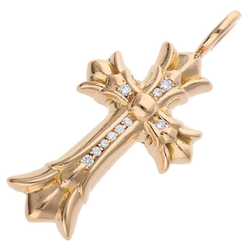 DBL CH CRS ダブルCHクロスチャーム PAVEダイヤ ペンダントトップ CHROME HEARTS（クロムハーツ） 22K DBL CH CRS P DMND ダブルCHクロス
