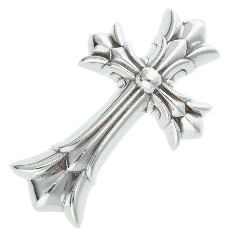 クロムハーツ CHROME HEARTS 【 DBL CH CRS SML 】 スモール ダブル CHクロス ペンダント シルバー ネックレス トップ　52252 CHROME HEARTS（クロムハーツ） DBL CH CRS SML スモールダブルCH
