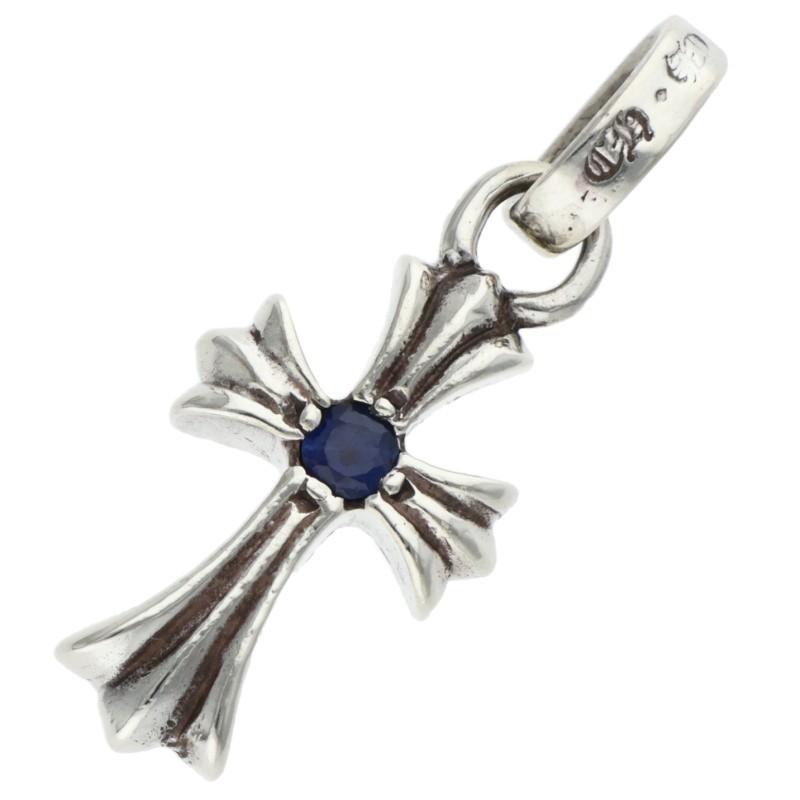 クロムハーツ 1サファイア/チャーム/シルバーネックレストップ CHROME HEARTS（クロムハーツ） CRS BBYFAT SAP ベイビーファット 1