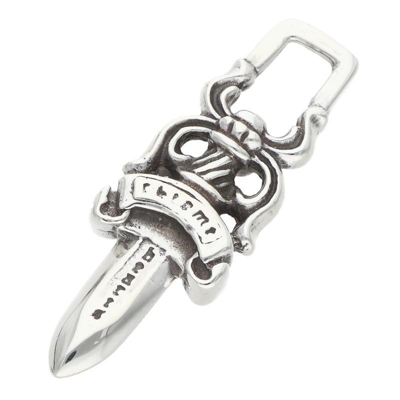 クロムハーツ  #5DAGGER ZIP1/#5ダガーチャーム シルバーネックレストップ メンズ #5 CHROME HEARTS（クロムハーツ） #5DAGGER ZIP1 #5ダガーチャーム