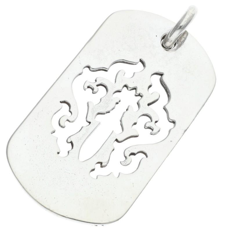 CHROME HEARTS ダガーカットアウトドッグタグ ラージドッグタグ CHROME HEARTS（クロムハーツ） D TAG LRG DAGGER ダガーカットアウト