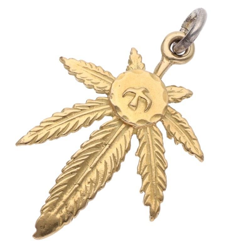 【中古】ゴローズ　goros　全金　ゴールドグラス goro's（ゴローズ） サイズ:大 メタル付き全金グラス 大 ネックレス