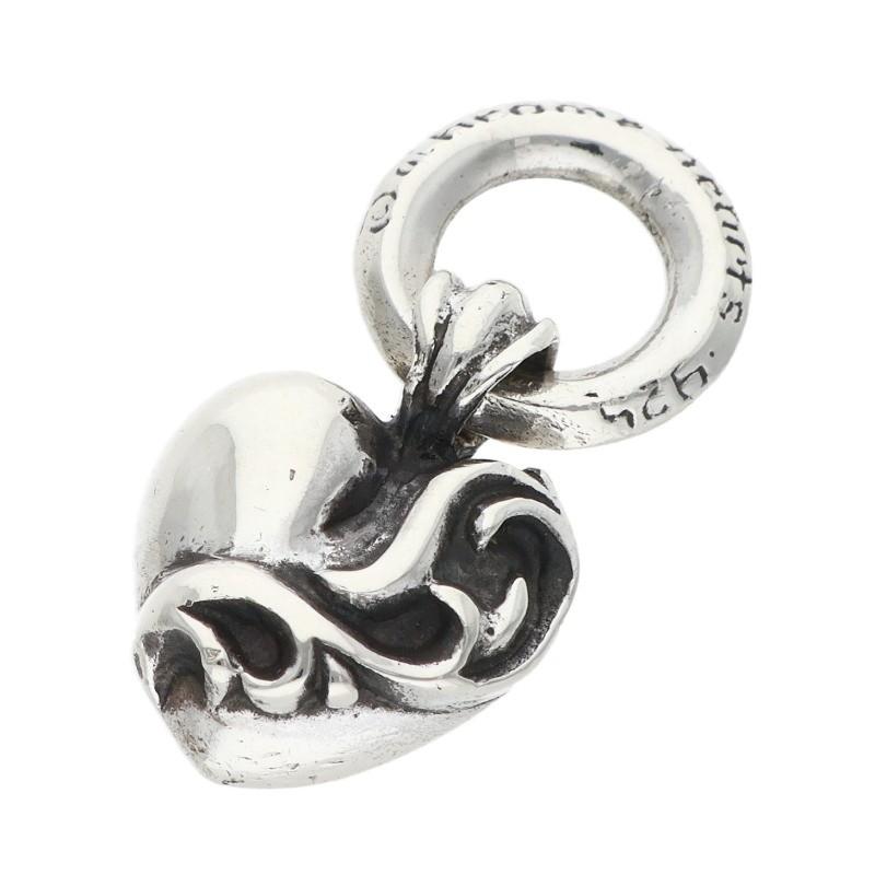 クロムハーツ HEART CHARM ハートチャーム オールドチャーム シルバーネックレストップ 중고 OS06
