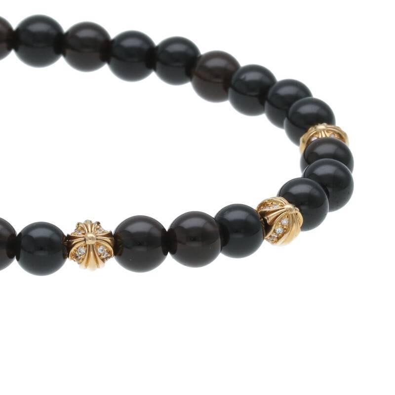 CHROME HEARTS クロムハーツ ブレスレット 22K 6mmビーズブレス CHROME HEARTS クロムハーツ ブレスレット 22K 6mmビーズブレス