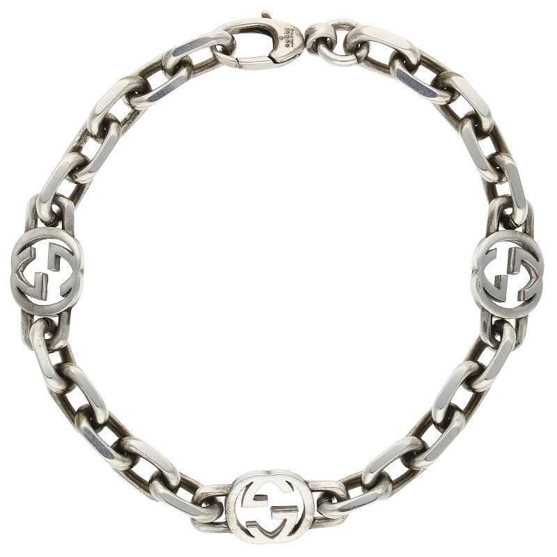 78％以上節約 GUCCI インターロッキングG シルバーブレスレット サイズ