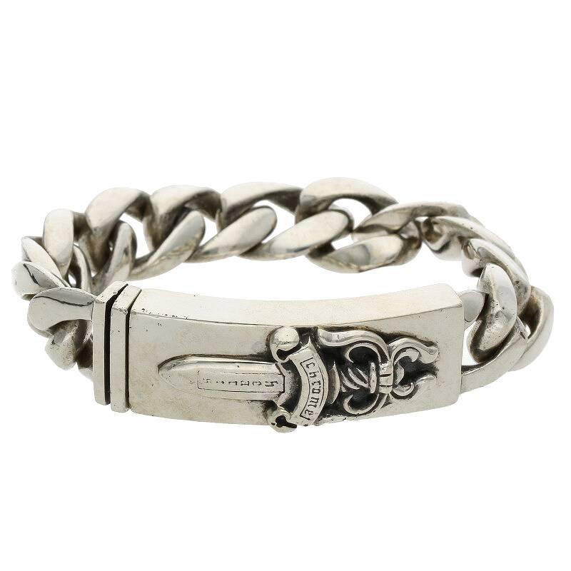 クロムハーツ Chrome Hearts ID DAGGER/ダガーIDクラシックリンク サイズ:11LINK シルバーブレスレット 中古 OS06 :15163-230506-0237:RINKAN 通販 クロムハーツ ダガーIDブレスレット クラシック11リンク