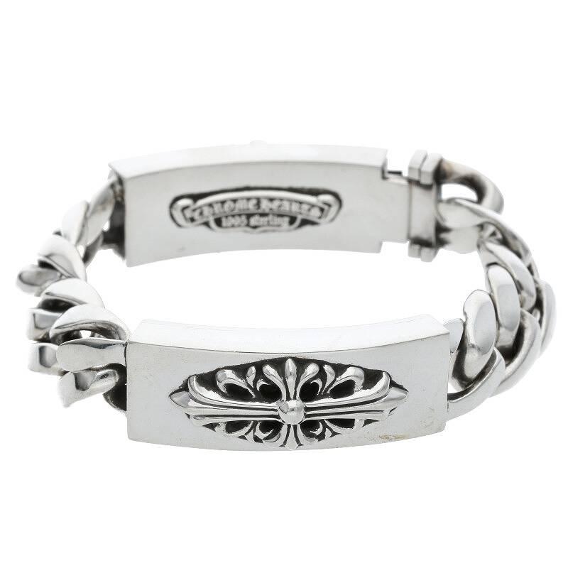 CHROME HEARTS クロムハーツ ブレスレット ID DBL FLRL DGGR CHROME HEARTS クロムハーツ ブレスレット ID DBL FLRL DGGR