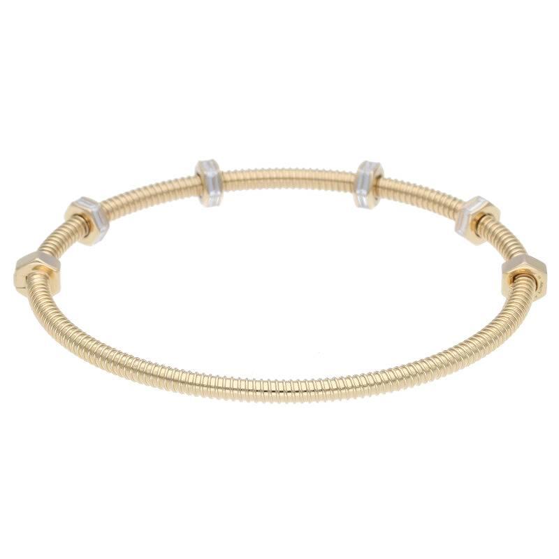 カルティエ Cartier ECROU DE CARTIER BRACELET/エクル ドゥ サイズ:19 K18YG バケットダイヤモンドブレスレット 中古 SS13｜rinkan｜02