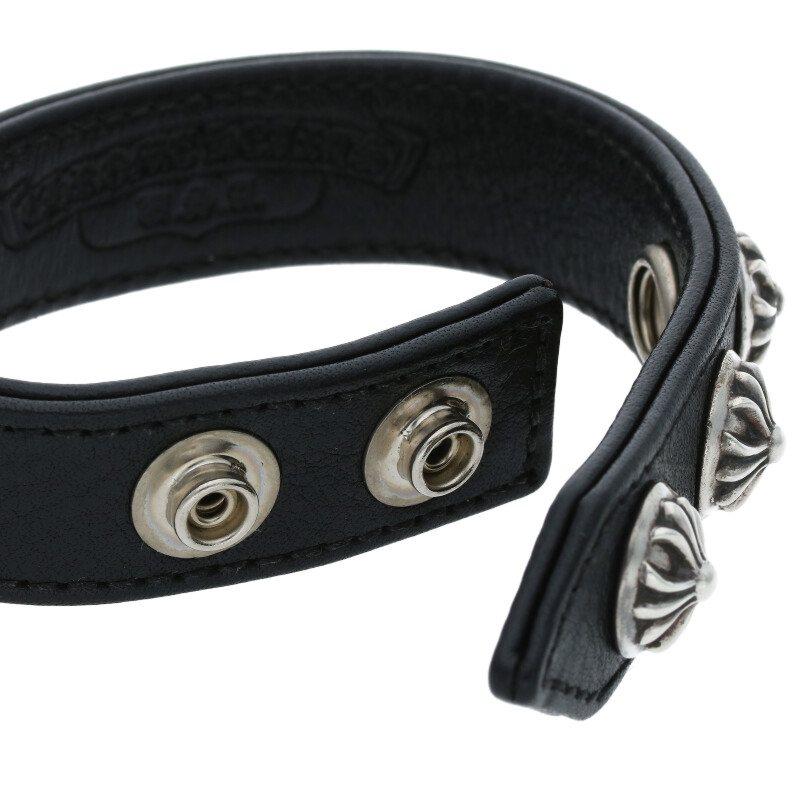 CHROME HEARTS クロムハーツ ブレスレット 3BTN 2SNP クロス CHROME HEARTS クロムハーツ ブレスレット 3BTN 2SNP クロス