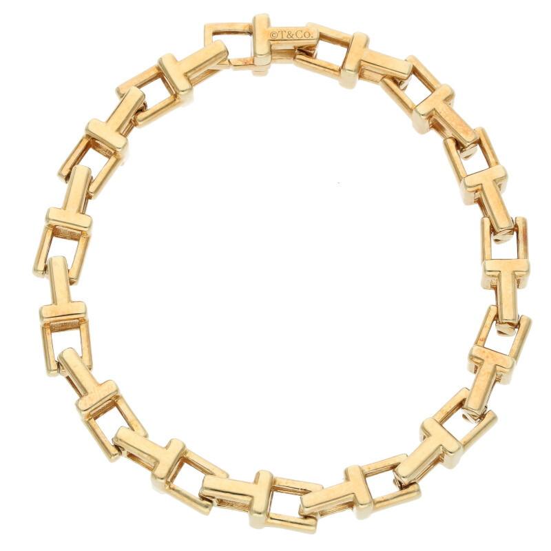 TIFFANY&Co. ティファニー ブレスレット サイズ:LT K18YGTナロー TIFFANY&Co. ティファニー ブレスレット サイズ:LT K18YGTナロー