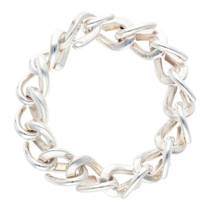 TIFFANAY ティファニー フォージ ラージリンク ブレス　Mサイズ 美品 ☆Tiffany☆ティファニー フォージ ラージ リンク ブレスレット