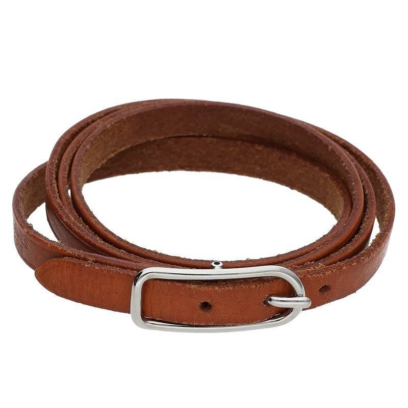 HERMES（エルメス） ブレスレット アピ1 □E刻印 3連レザー 
