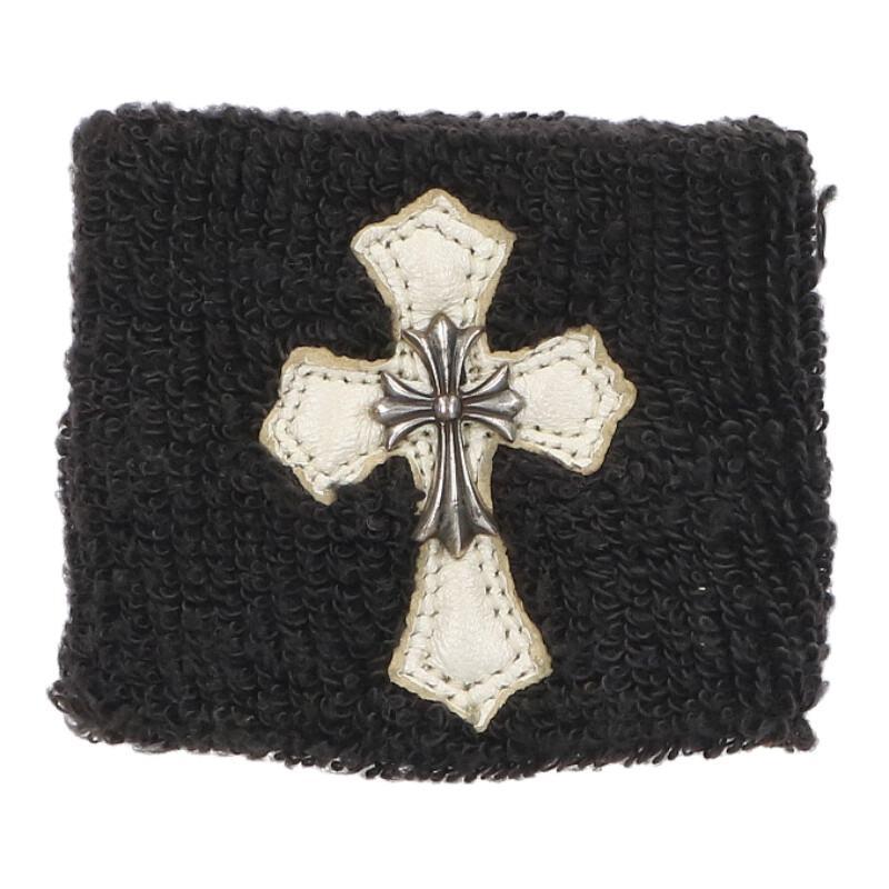 正規品　CHROME HEARTS クロムハーツ　レザーパッチ　プルオーバー　M Chrome Hearts - 正規品 CHROME HEARTS クロムハーツ レザーパッチ