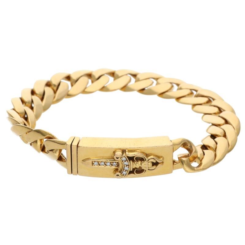 CHROME HEARTS（クロムハーツ） サイズ:20LINK 22K ID BBY DAGGER P D