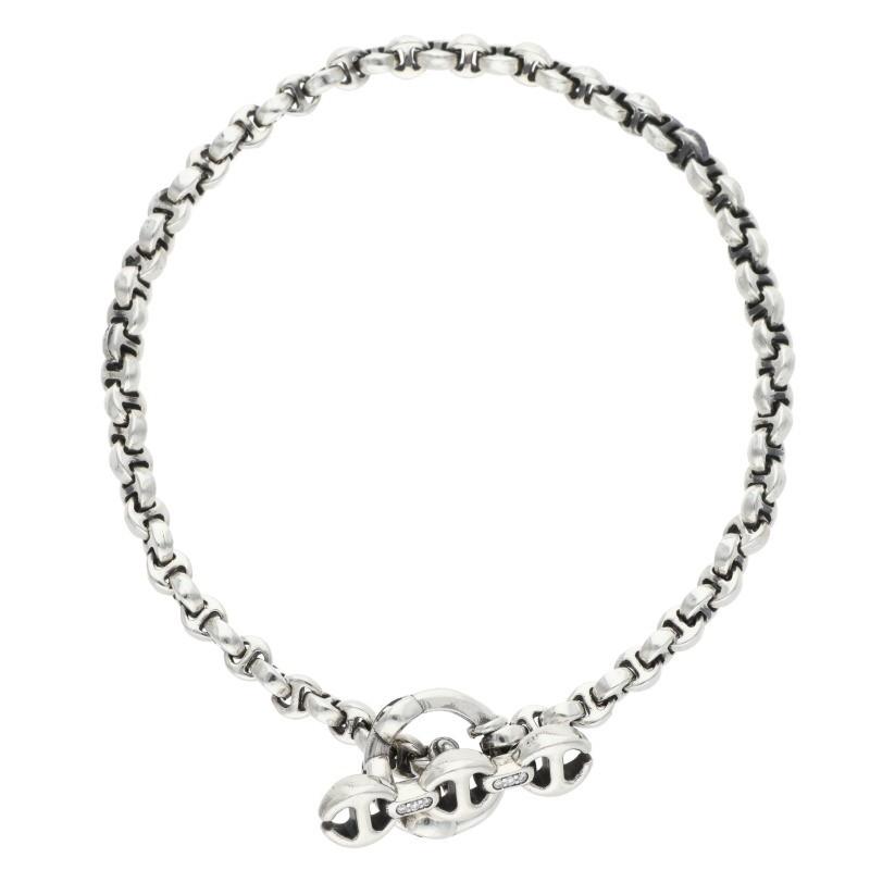 ホーセンブース サイズ:7.5inch MICRO BRACELET 6Pダイヤシルバー