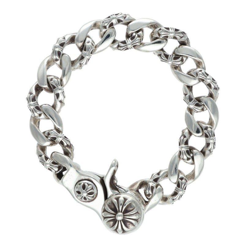 CHROME HEARTS クロムハーツ（原本有） FNCY CHN LNK 15LINK ファンシー リンク クリップ ブレスレット 15リンク シルバー系【中古】 CHROME HEARTS（クロムハーツ） サイズ:15LINK FNCY CHN LNK