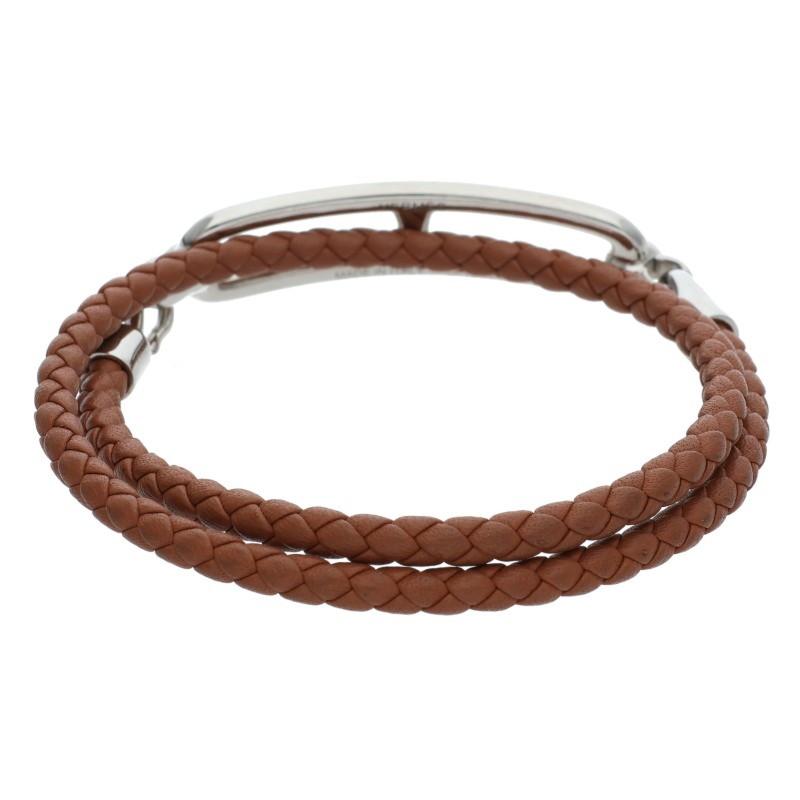 HERMES（エルメス） ルリ ドゥブルトゥール 編み込みレザー