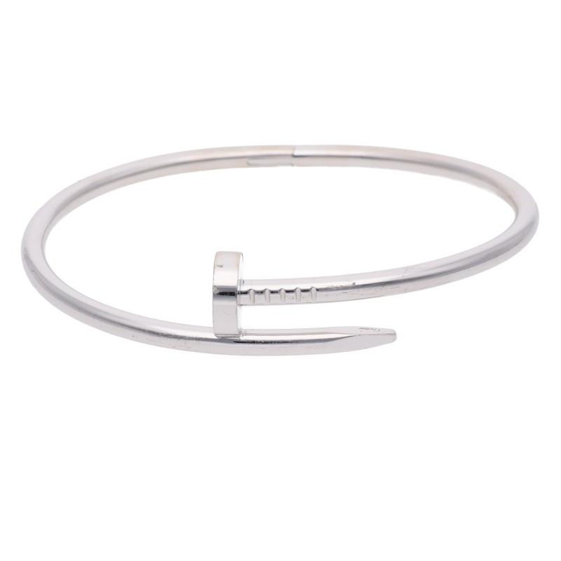 Cartier（カルティエ） サイズ:19 新型 JUSTE UN CLOU BRACELET K18WG