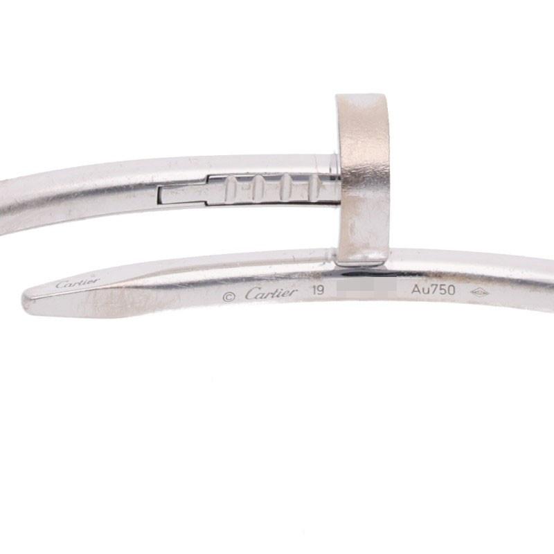 Cartier（カルティエ） サイズ:19 新型 JUSTE UN CLOU BRACELET K18WG