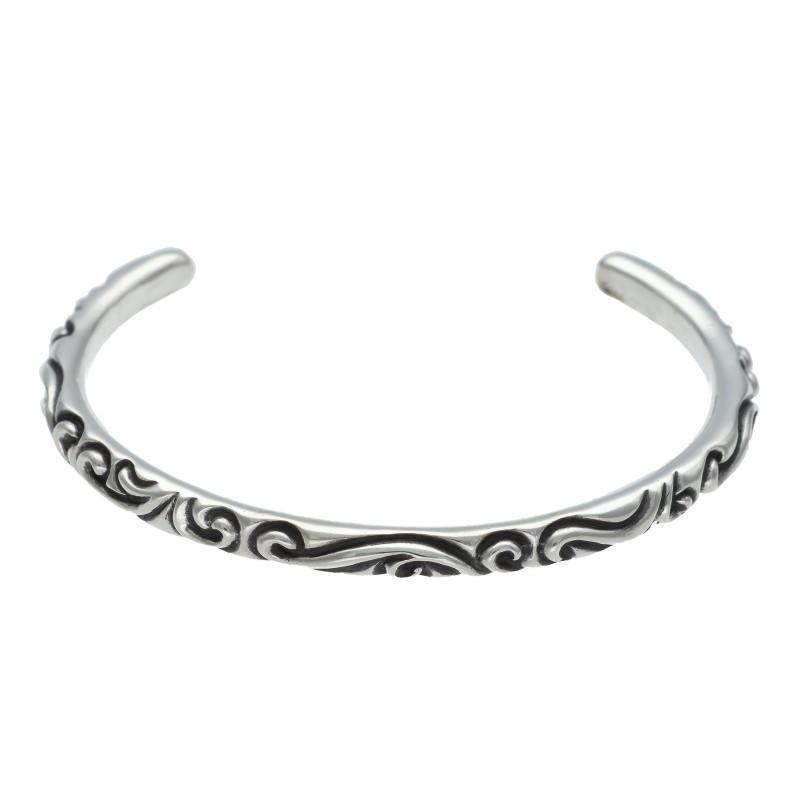 CHROME HEARTS（クロムハーツ） ブレスレット サイズ:S BANGLE SCROLL