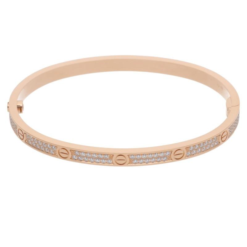 Cartier（カルティエ） サイズ:16 LOVE BRACELET PAVE DIAMONDS 18KPG 
