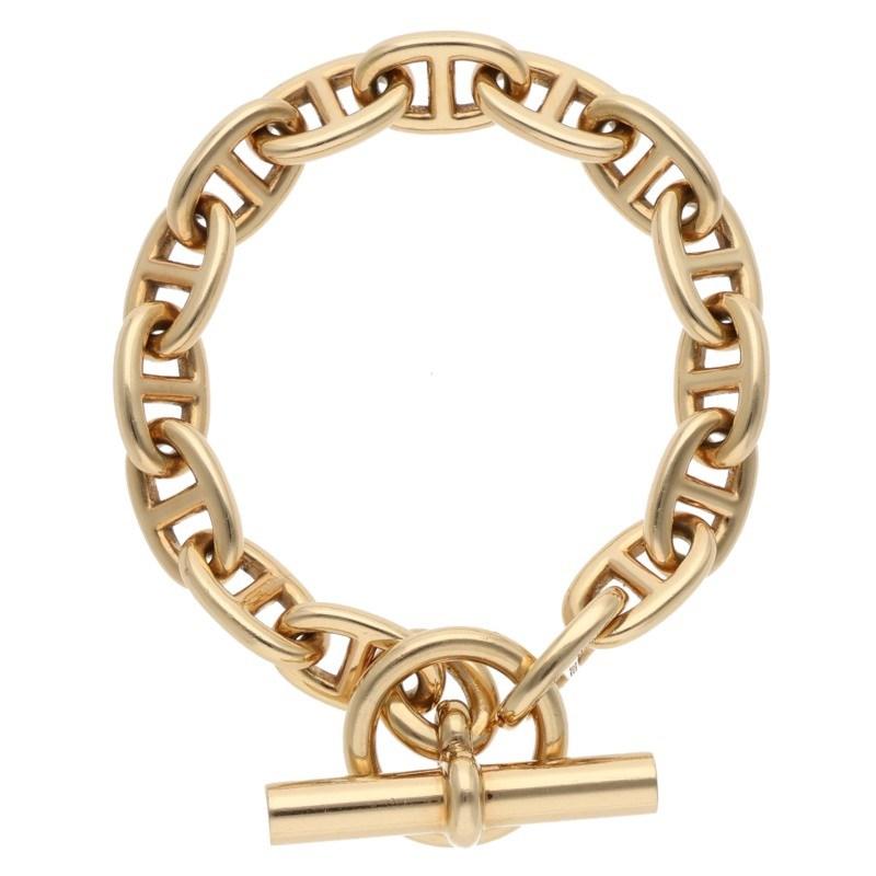 HERMES（エルメス） 15LINK Chaine d'Ancre MM K18YGシェーヌダンクル