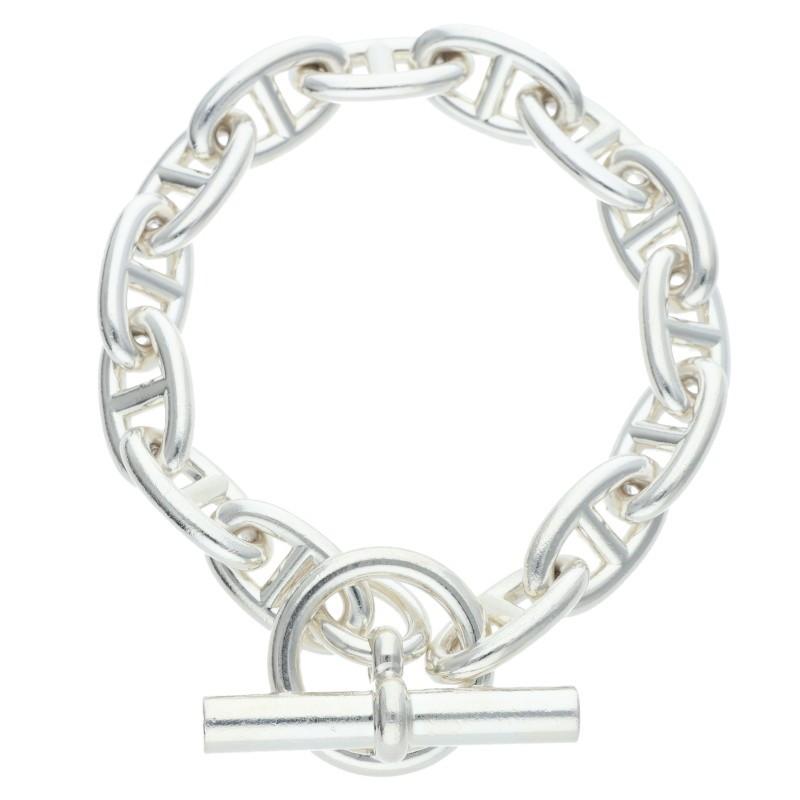 中古美品 HERMES シェーヌダンクル GM 14コマ ブレスレット エルメス HERMES（エルメス） ブレスレット 14LINK Chaine d'Ancre GM
