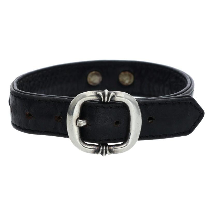 Chrome Hearts ガンスリンガータイニーCHクロス　レザーブレスレット CHROME HEARTS（クロムハーツ） サイズ:11 GUNSLINGER ガンスリンガー