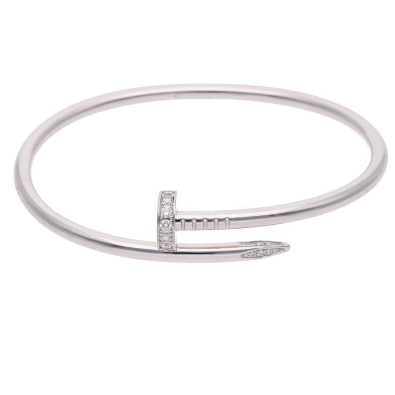 Cartier（カルティエ） サイズ:19 JUSTE UN CLOU BRACELET DIA K18WG