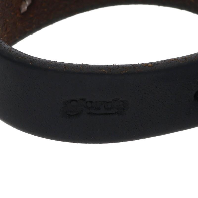 goro's（ゴローズ） 金メタル付きレザー ブレスレット 中古 HJ08