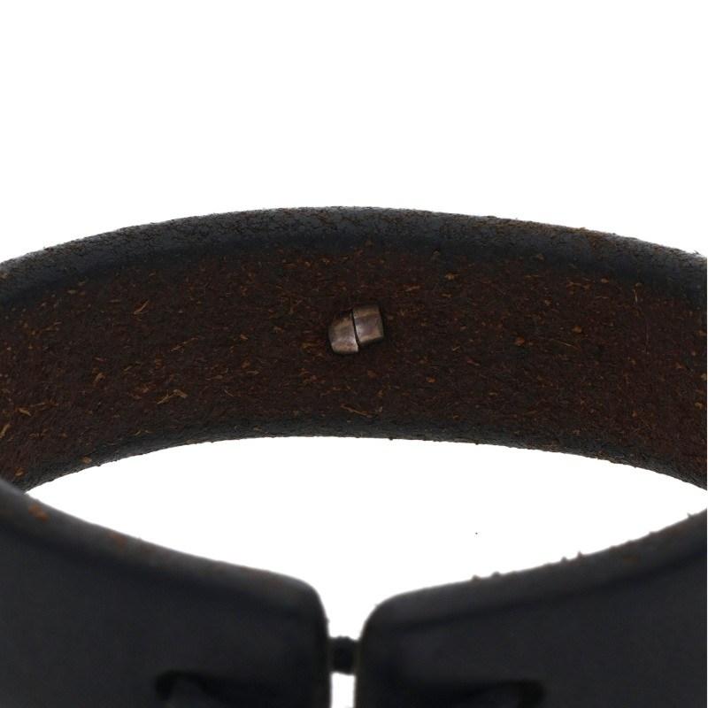 goro's（ゴローズ） 金メタル付きレザー ブレスレット 中古 HJ08