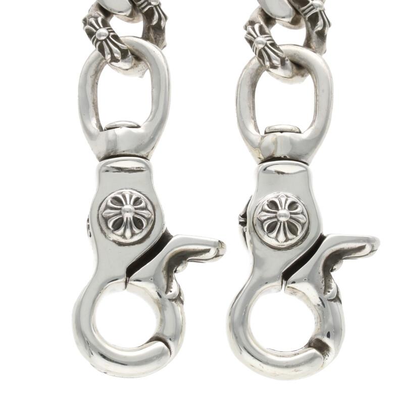 現品現品クロムハーツ Chrome Hearts FANCY SHORT-2 2クリップショートファンシー サイズ:ショート シルバーウォレットチェーン 中古 OS06 メンズアクセサリー Select Gifts シャツドレススタッド フィリピン国旗 カフスボタン