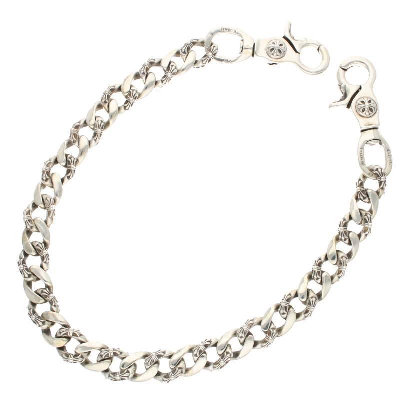 セール特別価格 クロムハーツ Chrome Hearts FANCY LONG-2 2クリップロングファンシー シルバーウォレットチェーン 中古 NO05 CHROME HEARTS 2クリップ ショート ファンシー ウォレットチェーン SHORT シルバー クロムハーツ KL4C2QLS57