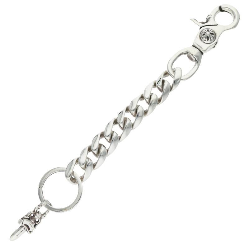 クロムハーツ サイズ:ロング  CLP CHN CLASSIC-L ロングクラシックリンク シルバーキーチェーン 中古 SS07 CHROME HEARTS（クロムハーツ） キーチェーン CLP CHN CLASSIC-L
