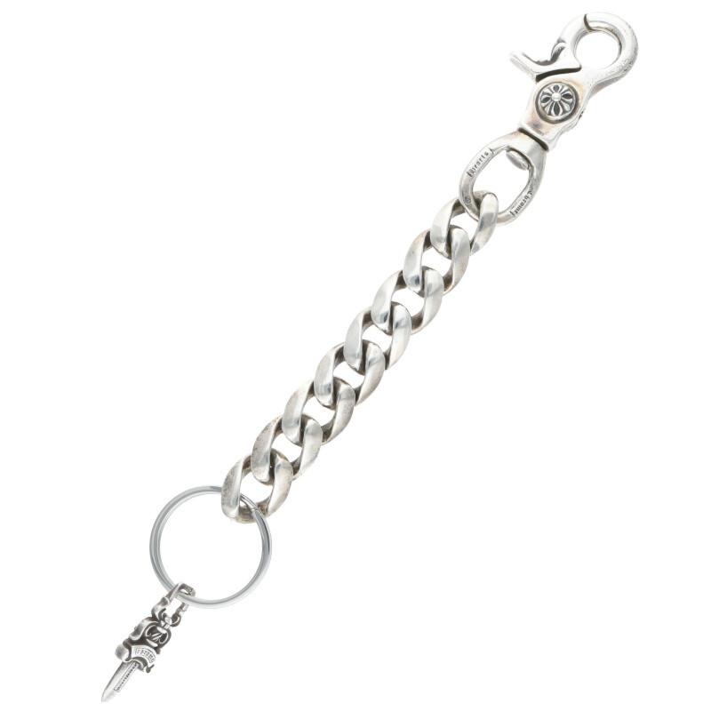 クロムハーツ サイズ:ロング CLP CHN CLASSIC-L ロングクラシックリンク シルバーキーチェーン 中古 SJ02 CHROME HEARTS（クロムハーツ） サイズ:ロング CLP CHN CLASSIC-L